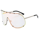 Daiiibabyyy  Large Frame Polarized Sun Glasses Fashionable New Eye Protection Sunglasses Women's Sunglasses Outdoor Driving Windproof Sand