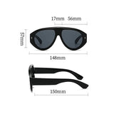 Daiiibabyyy  Fashion Retro Pilot Sunglasses for Women Leopard Blue Lens UV400 Shades Punk Trendy Frame Outdoor Sun Glasses for Men Women