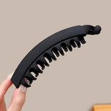 Daiiibabyyy  Simple Solid Color Banana Clip Convenient And Fashionable Hairpin Suitable For Women And Girls Hairpin Hair Accessories