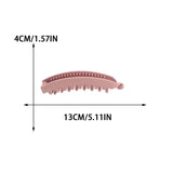 Daiiibabyyy  Simple Solid Color Banana Clip Convenient And Fashionable Hairpin Suitable For Women And Girls Hairpin Hair Accessories