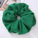 Daiiibabyyy  Big Size Chiffon Scrunchies For Muslim Women Custom Elastic Volumizing Oversized Neat stitching Malaysian Bunch Hair Tie