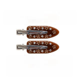 Daiiibabyyy  Fashion Acrylic Hair Pins for Women Girls Rhinestone Snap Hair Clips Decorative Hairpins Cute Y2K Barrette Hair Accessories