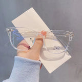 DAIIIBABYYY  -  Fashion Anti-Blue Light Glasses Women Transparent Computer Glasses Anti Blue Light Square Eyewear Retro Glasses Frame Eyeglass