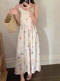 DAIIIBABYYY  -  Bohemian Women Sweet Fresh Floral Vest Dress Summer 2025 New Style French Vacation Style Mid Length Vestidos