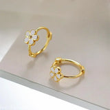 DAIIIBABYYY  -  Korean Sweet and Lovely Daisy Flower Earrings Women's Elegant Delicate Copper Earrings Holiday Party Jewellery Accessories