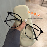 Daiiibabyyy  Round Shape Women Eyeglass Frames High Quality TR90 Material Man Glasses Blue Light Blocking Women's Glasses Frame