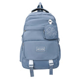Daiiibabyyy  New Portable Backpack Large Capacity with Wallet School Bag Lightweight Casual Shoulder Bag