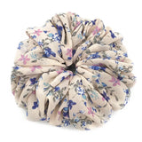 DAIIIBABYYY  -  Large Hair Band Elastic Chiffon Scrunchies Floral Print Malaysian Bunch Hair Tie Oversized Volumizing Malaysian Rubber Band
