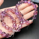 DAIIIBABYYY  -  Natural Amethyst Heart Bracelet Reiki Gemstone Fashion Jewelry Fengshui Women Healing Lucky Energy Gift 1pcs
