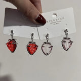 Daiiibabyyy Lovely Fruit Strawberry Women's Earrings Romantic Valentine's Day Gift