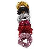 Daiiibabyyy  6pcs Square Sequin Sequin Hair Rope Super Shiny Retro Disco Rubber Bands Set Flashy Ponytail Holder Women's Hair Ties Headdress