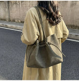 Daiiibabyyy  Trendy All Match Solid Y2k Aesthetic Women's Handbags Fashion Simple Solid Shoulder Bags 2026 Korean Office Lady Underarm Bag