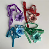 DAIIIBABYYY  -  New Colorful Enamel Drop Glaze Flower Necklace For Women Lace-up Necklace Personality Romantic Jewelry