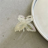 DAIIIBABYYY  -  Romantic Spring Color Acetate Butterfly Grip Temperament and Beautiful Hollow Bow Barrettes Hair Claw Small Headwear Hair Claws