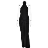 Daiiibabyyy  Women's Summer Dress Women's Tie Up Dress Solid Color Premium Open Back Tight Long Dress Beech Dress Party Dress