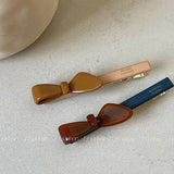 DAIIIBABYYY  -  Western-style high-class color-compatible side clip French long-style duckbill clip fringe clip hair clip hair rope female