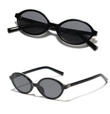 Daiiibabyyy  New Sunglasses for Men Oval Retro Sun Glasses Women and Transparent Glasses Frame