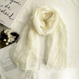 Daiiibabyyy  Spring And Summer 100% Silk Breathable Scarf Shawl Elegant Long Scarves Shawls Spring Fall Brand Accessories Head Scarf
