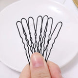 Daiiibabyyy  Basic U Shaped Black Metal Hairpin Hair Clips Invisible Hair Styling Bobby Pin Salon Hair Accessories Safe Hair Grip