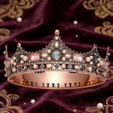 Daiiibabyyy  Luxury Wedding Crown Rhinestone Crystal Diadem Queen Crown Princess Tiaras Bridal Hair Jewelry Party Hair Accessories ﻿
