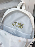 Daiiibabyyy  Star Embroidery Schoolmochila Lightweighte Casual Bag Student Backpack Cute Ins Sac Femme Large Capacity Bags for Woman