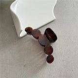DAIIIBABYYY  -  INS wind hair catch clip temperament retro tortoiseshell plastic hair clip textured acrylic plate hair catch clip Korean style