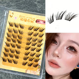 Daiiibabyyy  8 Rows Wispy Dense Foxes Y2k False Eyelashes Natural Look Daily Wearing Manga Eyelash Extension For Makeup Pure Desire Style