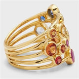 Daiiibabyyy  Europe and the United States new hot ring ring for women retro exaggerated simple personality ring for women