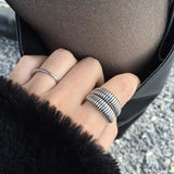 Daiiibabyyy Delicate Jewelry Vintage Hip Hop Style Rings Trendy Jewellery Exquisite Charm Korean Fashion Accessories for Women Classic Ring
