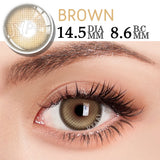 Daiiibabyyy  1 Pair Cosmetic Color Lens Korea Cosplay Big Eyes Contact Lens Diameter Large Pink Lens