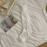 DAIIIBABYYY  -  2pairs Lolita Bow Black White Socks JK Japanese Style Bandage Bowknot Kawaii Sock Women Sweet Girls Cute Cotton Long Socks Sox
