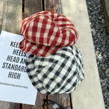 Daiiibabyyy  Japanese Retro Plaid Beret Female Summer Vintage Korean Cap Women Painter Hat Vintage Octagonal Hat 2026