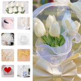Daiiibabyyy DIY Bobo Ball Transparent Bouquet Packaging Material Ball  Gift Wedding Valentine's Day Handmade Gift Box Bags Friend Gift