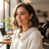 Daiiibabyyy  Zen Wing Fairy Clear Butterfly Wings Earrings Ear Hook Temperament Dangle Earrings Shiny Women Ear Stud Girl