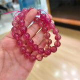 DAIIIBABYYY  -  11MM Natural Strawberry Quartz Bracelet Handmade Round Beads Couple Energy Yoga Bracelet Men Women Jewelry 1pcs