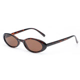 Daiiibabyyy  Sexy Small Oval Women's Sunglasses 2025 New Fashion Leopard Brown Hot Sun Glasses Female Retro Colorful Shade Eyeglass