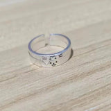 Daiiibabyyy  Fashion Adjustable Cat Dog Couple Rings for Women Simple Design Overlapping Wear Cute Gifts Rings for Girlfriend Wedding Jewelry