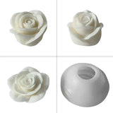 Daiiibabyyy Flower Aromatherapy Candle DIY Silicone Mold Rose Handmade Aromatherapy Soap Gypsum Mold Candle Making Tools