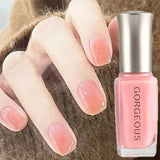 Daiiibabyyy 10ml Acrylic Nail Gel Polish Candy Color Translucent Jelly Pink Nail Art Polish Quick-drying DIY Soak Off Manicure Varnish