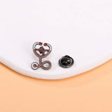 Daiiibabyyy  Cartoon Cute Brooches for Nurses Doctors Metal Cute Heart Funny Decorative Pin Hospital Theme Brooches Fashion Jewelry