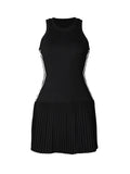 DAIIIBABYYY  -  Solid Sexy Slimming Temperament Dresses For Women Round Neck Sleeveless High Waist Temperament Dress Female Fashion Style