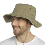 DAIIIBABYYY  -  Blue Cowboy Hiking Bucket Hats with String Men Denim Beach Sun Hat for Women Outdoor Couple Bob Panama Summer Fisherman Cap