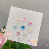 DAIIIBABYYY  -  Fashion Sweet Macaron Candy Colorful Heart Stud Earrings Women Y2K Korean Fashion Girls Party Earring Jewelry Wholesale