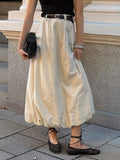 Daiiibabyyy  Leisure and comfortable fluffy flower bud spring and summer new half skirt fashion street photography simple half skirt
