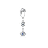 DAIIIBABYYY  -  1PC Fake Belly Button Ring Fake Belly Piercing Crown Clip On Umbilical Non Navel Fake Pircing Butterfly Cartilage Earring Clip