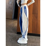 DAIIIBABYYY  -  Letter Trendy and Cool Sweatpants for Women Autumn New Korean Internet Celebrity Design Fashionable Loose and Velvet Leggings