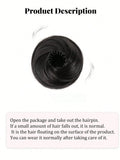 Daiiibabyyy  Adjustable Synthetic Bun Ponytail Wig For Women Magic Bird's Nest Shaped Hair Bun With Circle Elastic Clips Straight Donut Updo