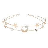 DAIIIBABYYY  -  Multi-layer Metal Headband For Women Butterfly Star Moon Hairband  Fashion Hair Hoop Elegant Hair Bands Hair Accessories
