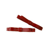 DAIIIBABYYY  -  Retro New Year's red bow hairpin simple temperament one-word hairpin female bangs broken duck bill clip hairpin Hair accessories