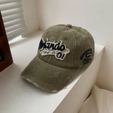 DAIIIBABYYY  -  Hip Hop Punk Baseball Hat For Men Women Fashion Letters Retro Washed Cotton Snapback Sun Visor Cap Dad Trucker Hats Streetwear
